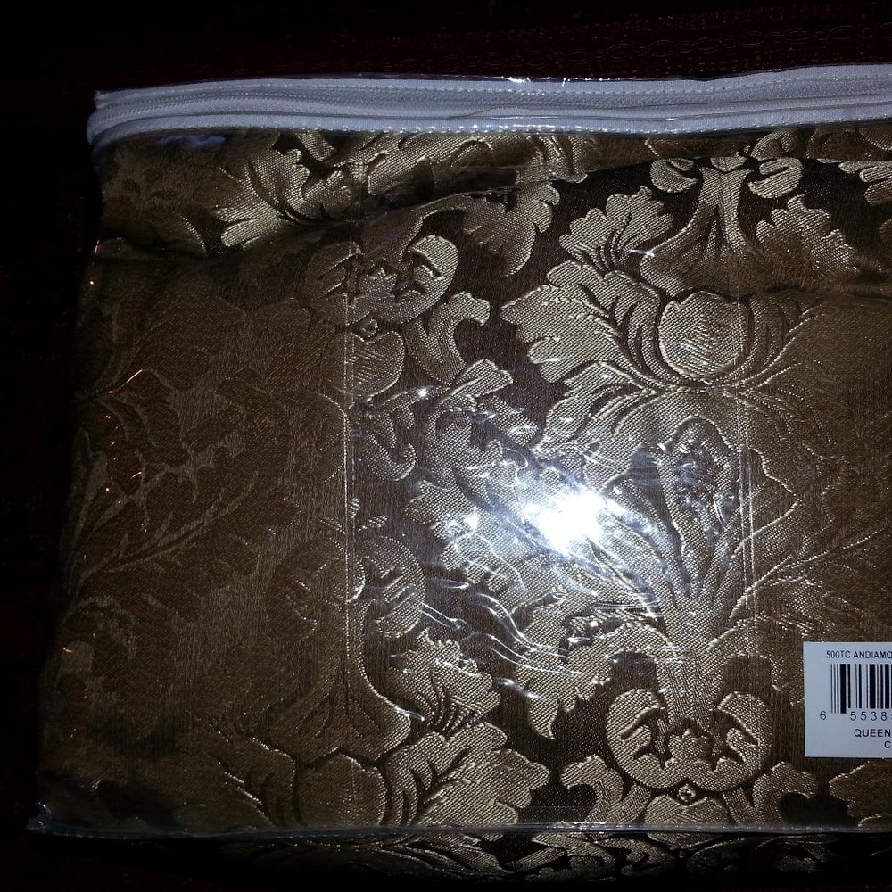 JC Penney Home Collection King Sham/Pillowcase. Has 2 sides (Floral and Stripes)